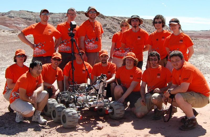 Photograph of the 2011 OSURC Rover Team